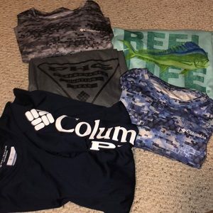 Lot of 5 swim shirts